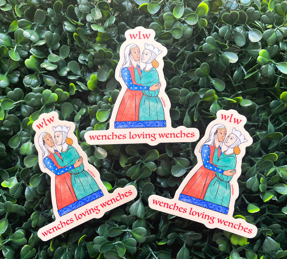 WLW Wenches Loving Wenches Medieval Sticker
