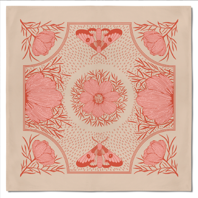 Pink Cosmos Bandana