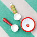 Tomato Green Enamel Dip Dish-2
