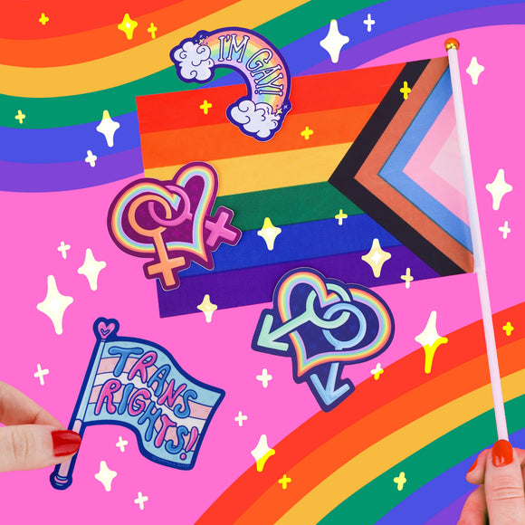 I'm Gay Rainbow Sticker