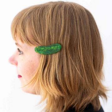 Pickle Alligator Hair Clip Set - 0