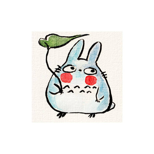 Lil' Blue Totoro Mini Print