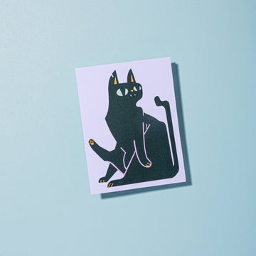 Black Cat Card - 0