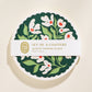 Green and Lavender Floral Coasters - Set of Four