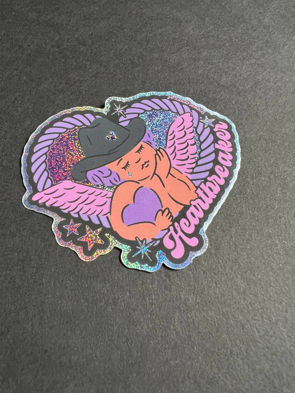 Heartbreaker Cowboy Cupid Sticker