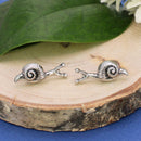 Garden Dweller Snail Earrings-2