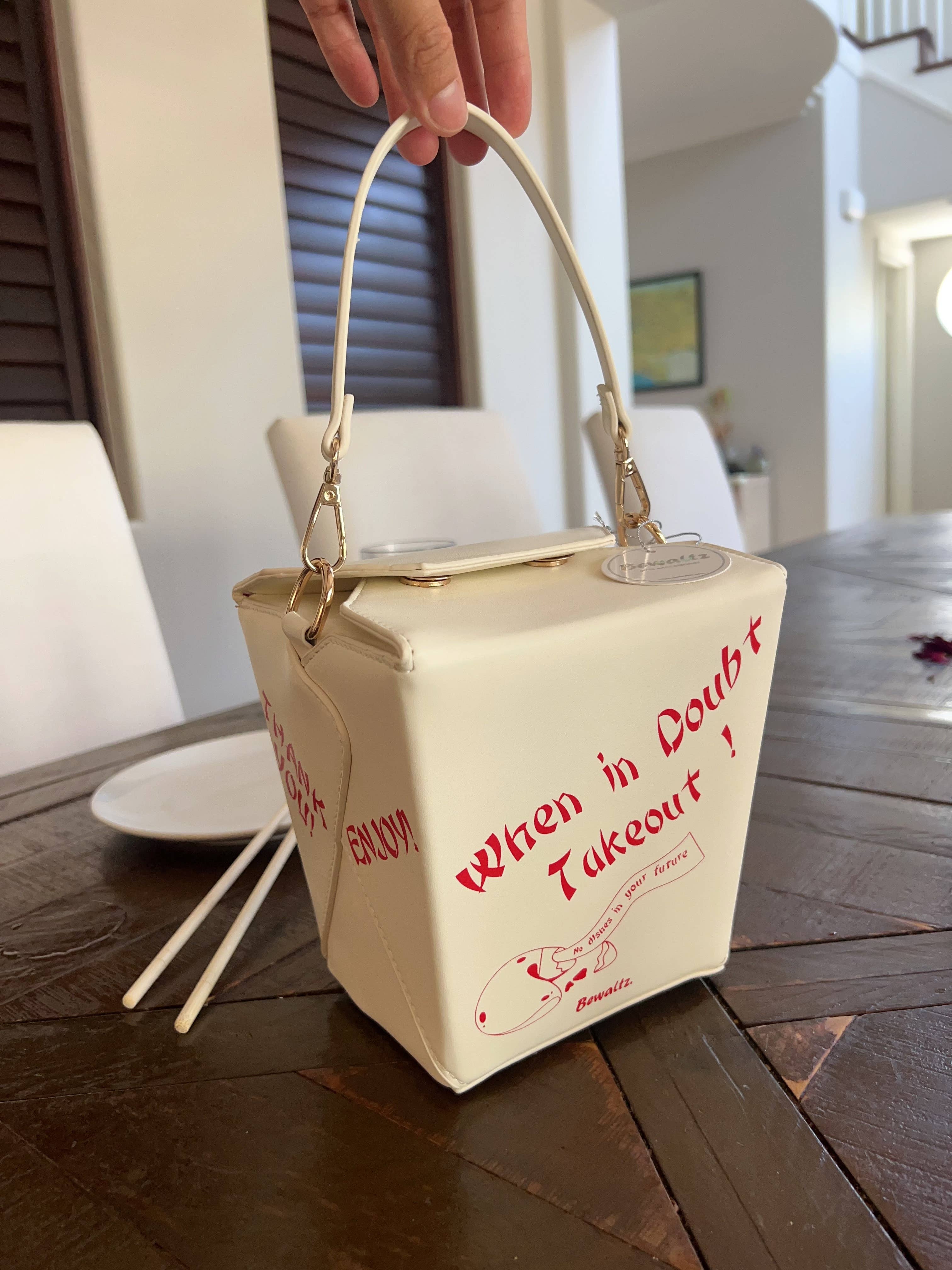 Takeout Box Crossbody Handbag - 0
