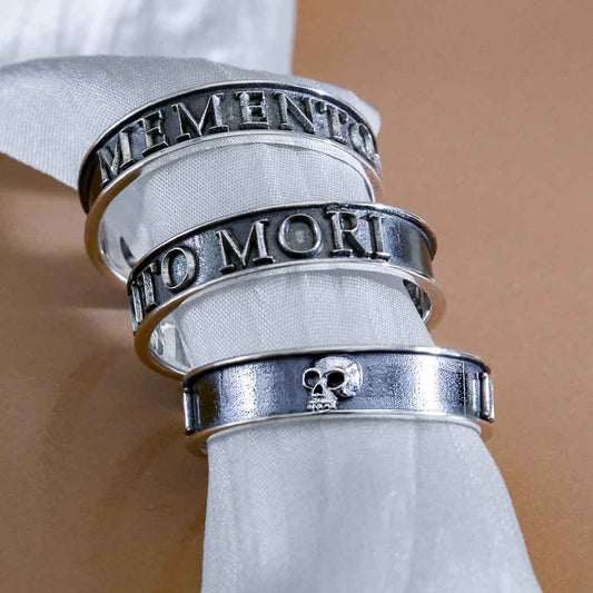 Memento Mori Sterling Silver Ring