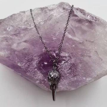 Raven Skull Necklace