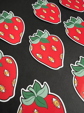 Summerween Strawberry Sticker