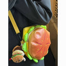 Cartoon Cheeseburger Crossbody Bag-1