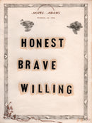 Honest Brave Willing Art Print-1