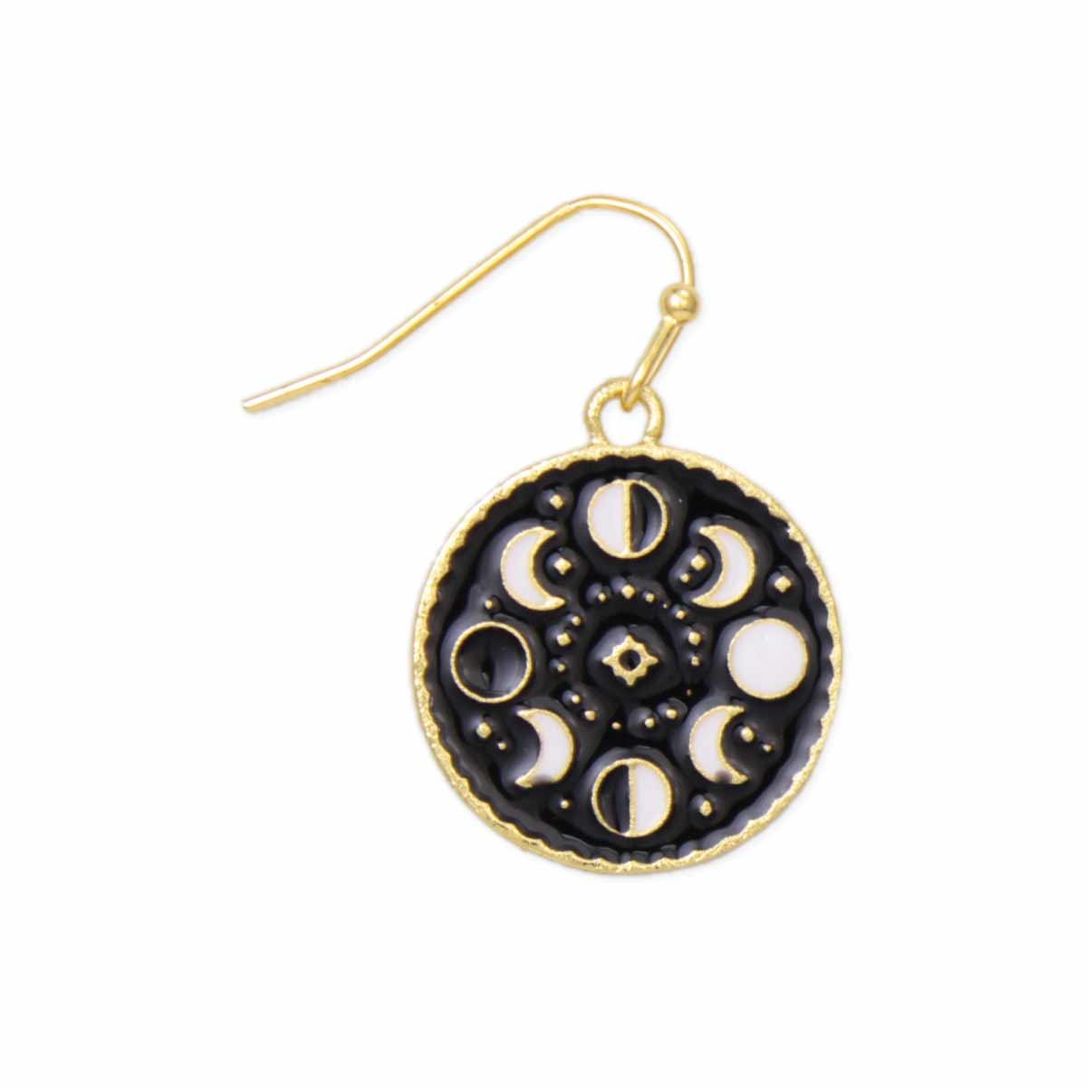 Cosmic Moon Lunar Phase Earrings
