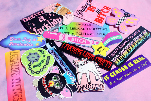 Abortion Feminist Vinyl Bumper Sticker