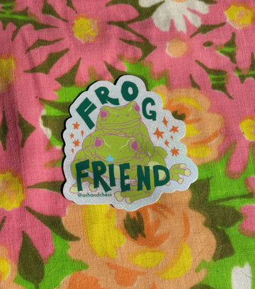 Frog Friend Sticker