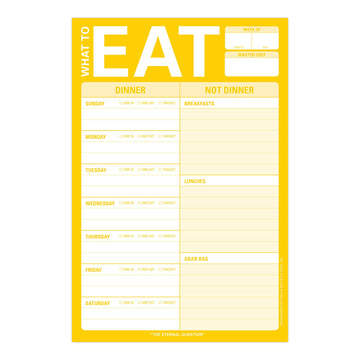 What to Eat Pad with Magnet (Yellow) - 0