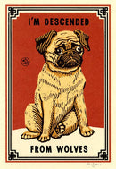 From Wolves Pug Print-1