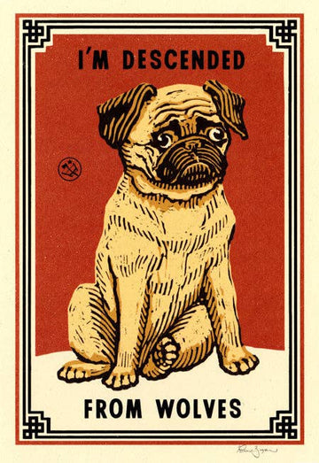 From Wolves Pug Print