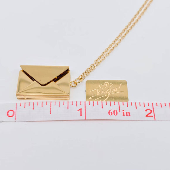I Love You Envelope Necklace