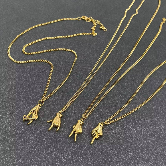 Middle Finger Necklace