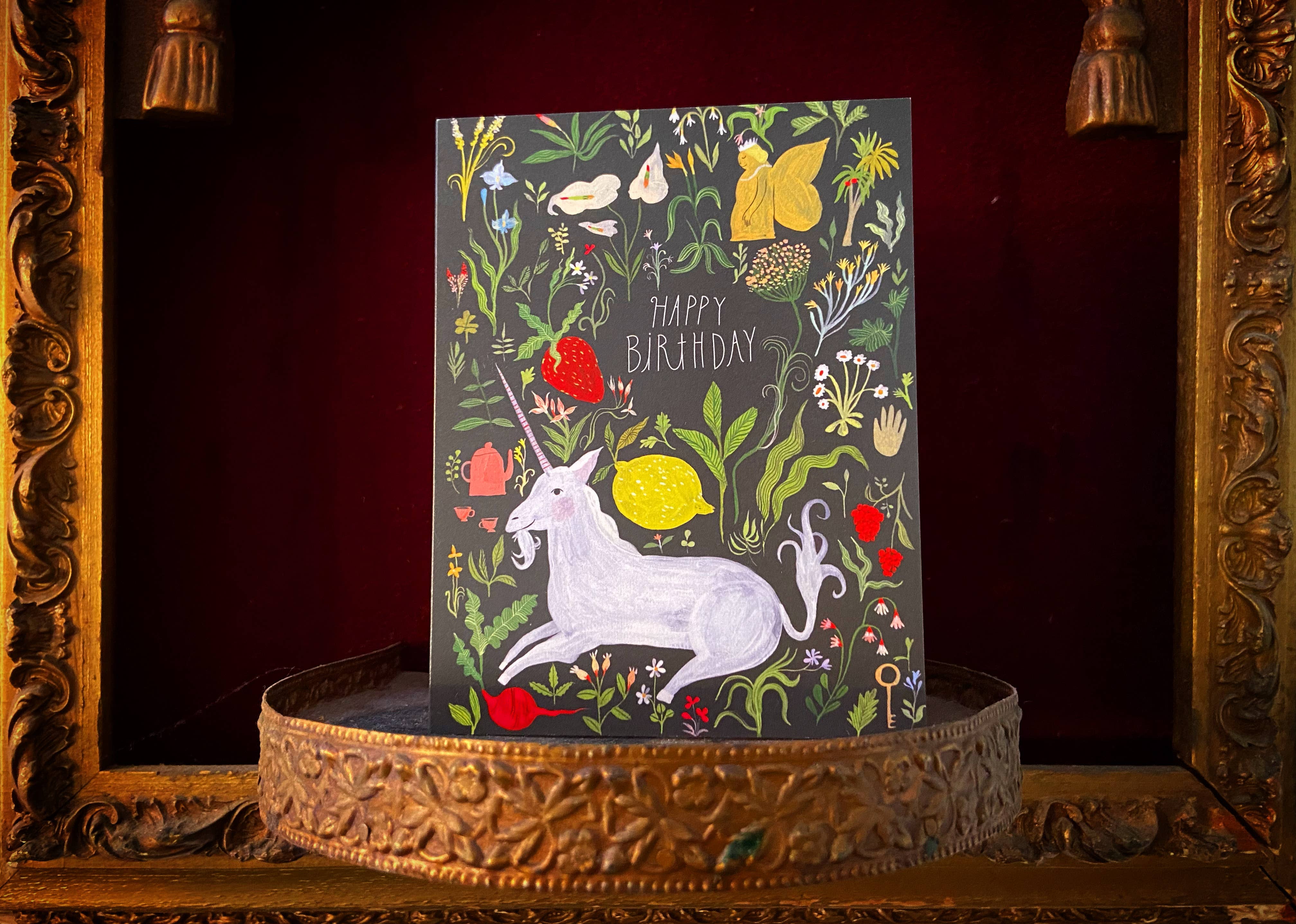 Happy Birthday Unicorn Card - 0