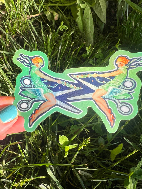 Sapphic Scissors Sticker