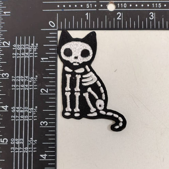 Skeleton Cat Patch