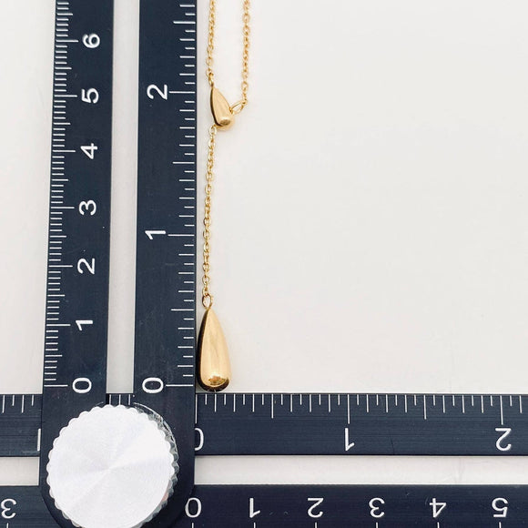 Double Teardrop Necklace