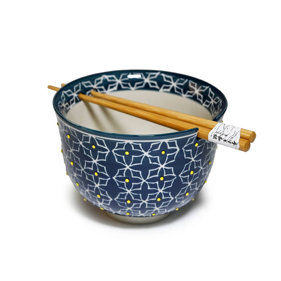 Navy Star Bowl w/ Chopsticks
