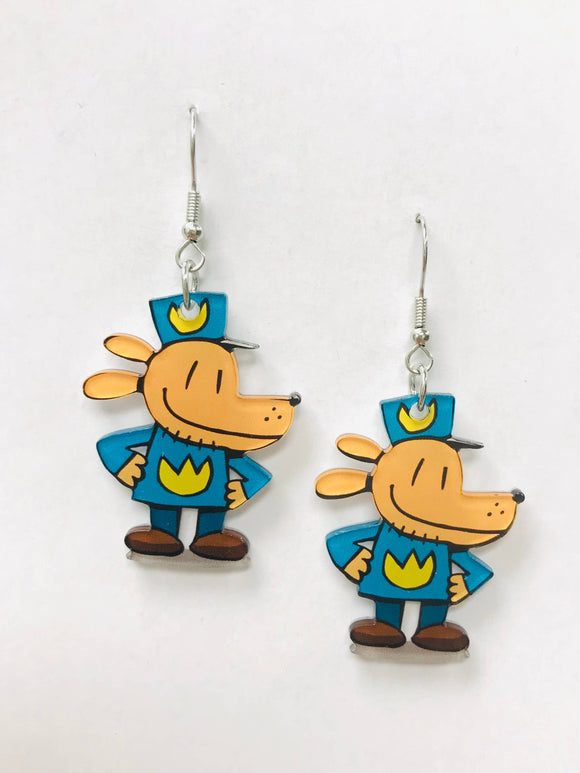 Dog Cop Earrings