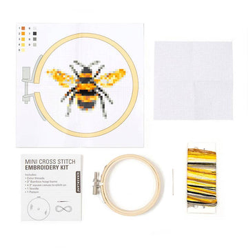 Bee Mini Cross Stitch Kit - 0