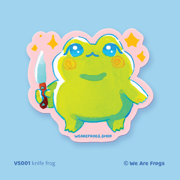Knife Frog Sticker