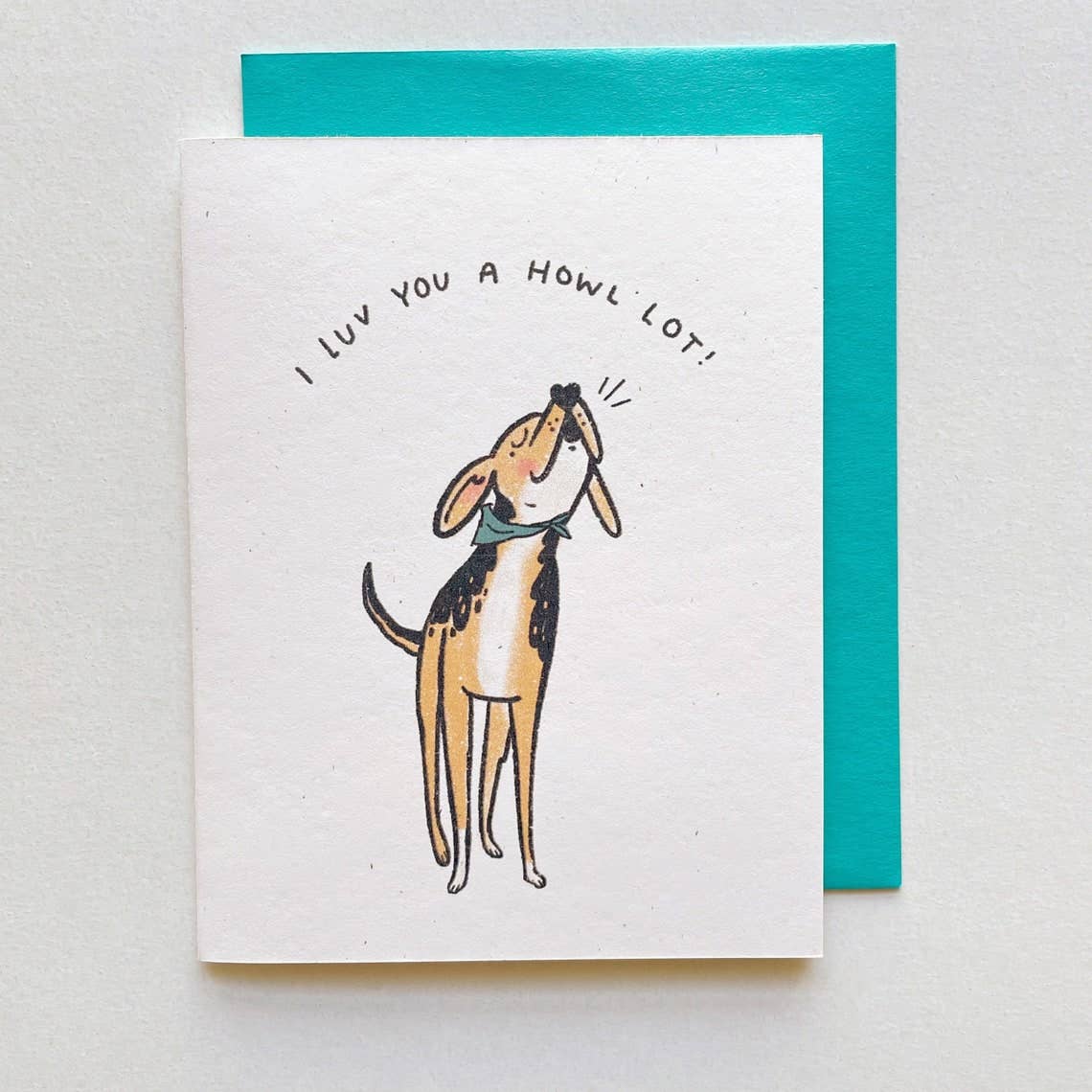 I Love You a Howl Lot Card - 0