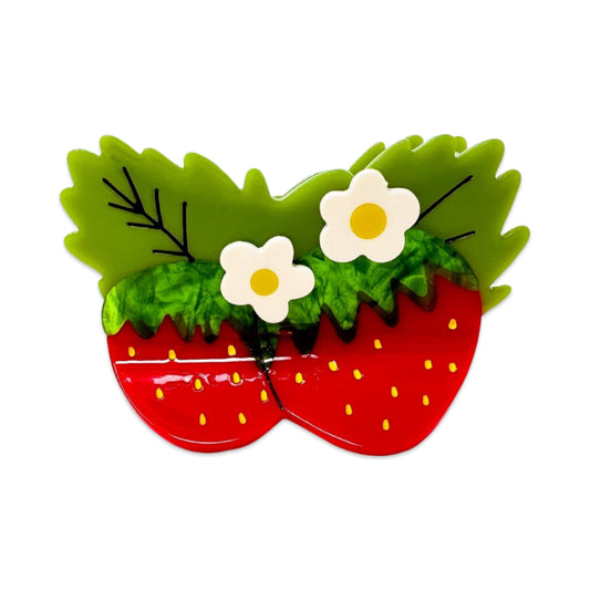 Strawberries and Flowers Jenny Lemons Hair Claw