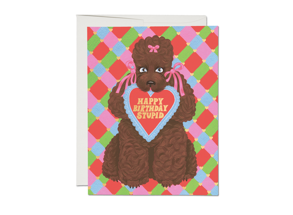Birthday Poodle Card