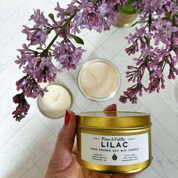 Lilac Soy Wax Candle - 0