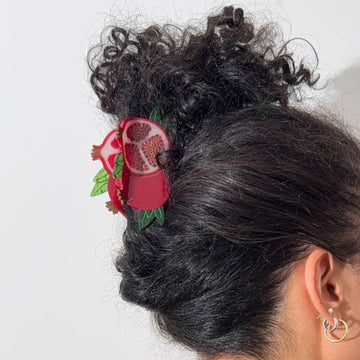 Large Pomegranate Hair Claw Clip - 0