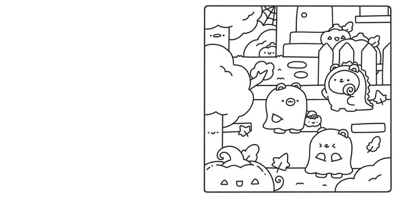 Cute & Cozy Coloring Book: Spooky