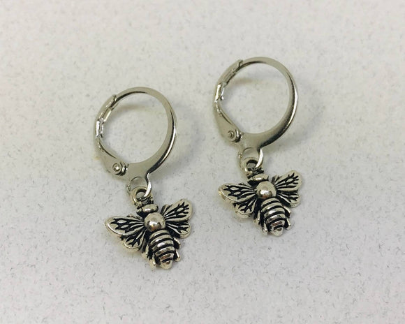 Dainty Tiny Bee Earrings