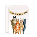 Llamas Herd Goodbye Card-1
