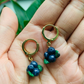 Blueberry Huggie Earrings