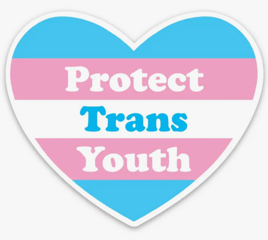 Protect Trans Youth Heart Sticker