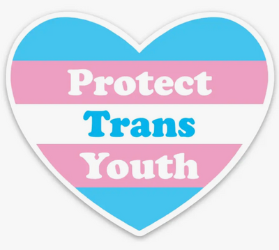 Protect Trans Youth Heart Sticker