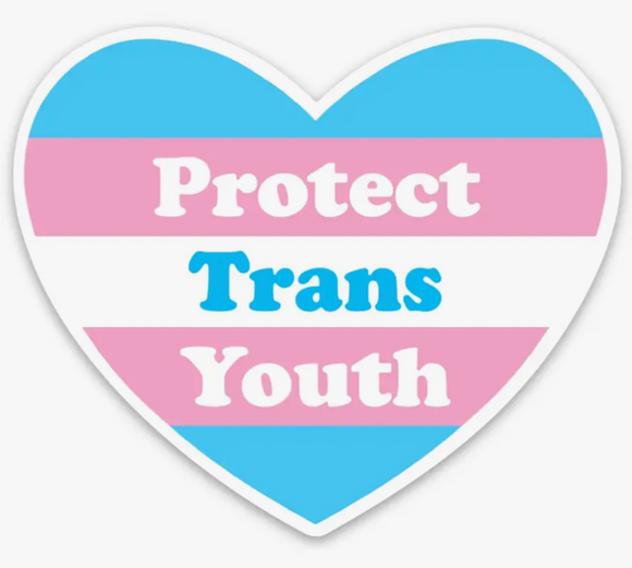 Protect Trans Youth Heart Sticker
