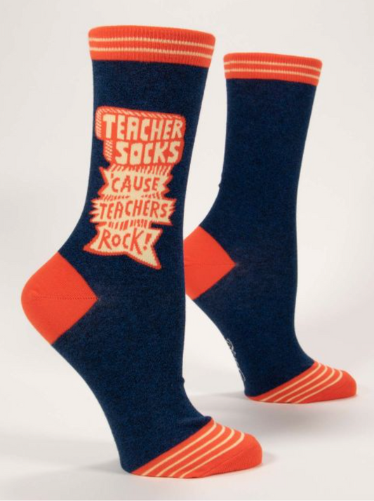 Teachers Rock Women's Crew Socks
