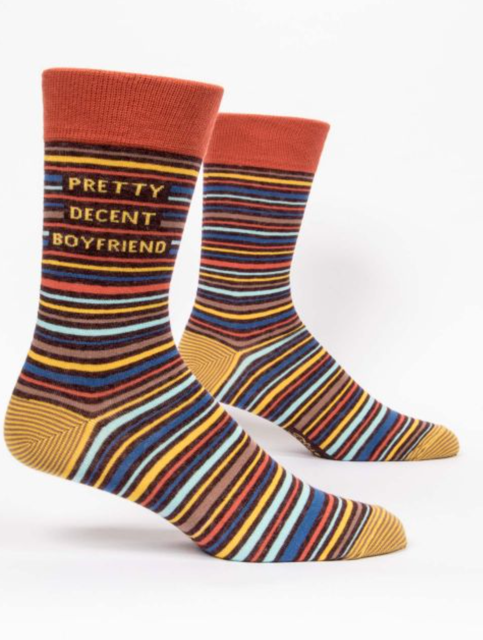 Pretty Decent Boyfriend Men's Crew Socks
