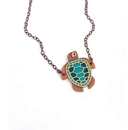 Caretta Turtle Necklace