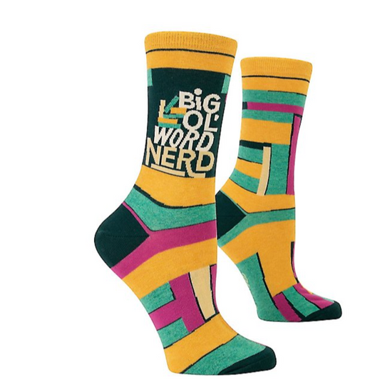 Big Ol' Word Nerd Women's Crew Socks