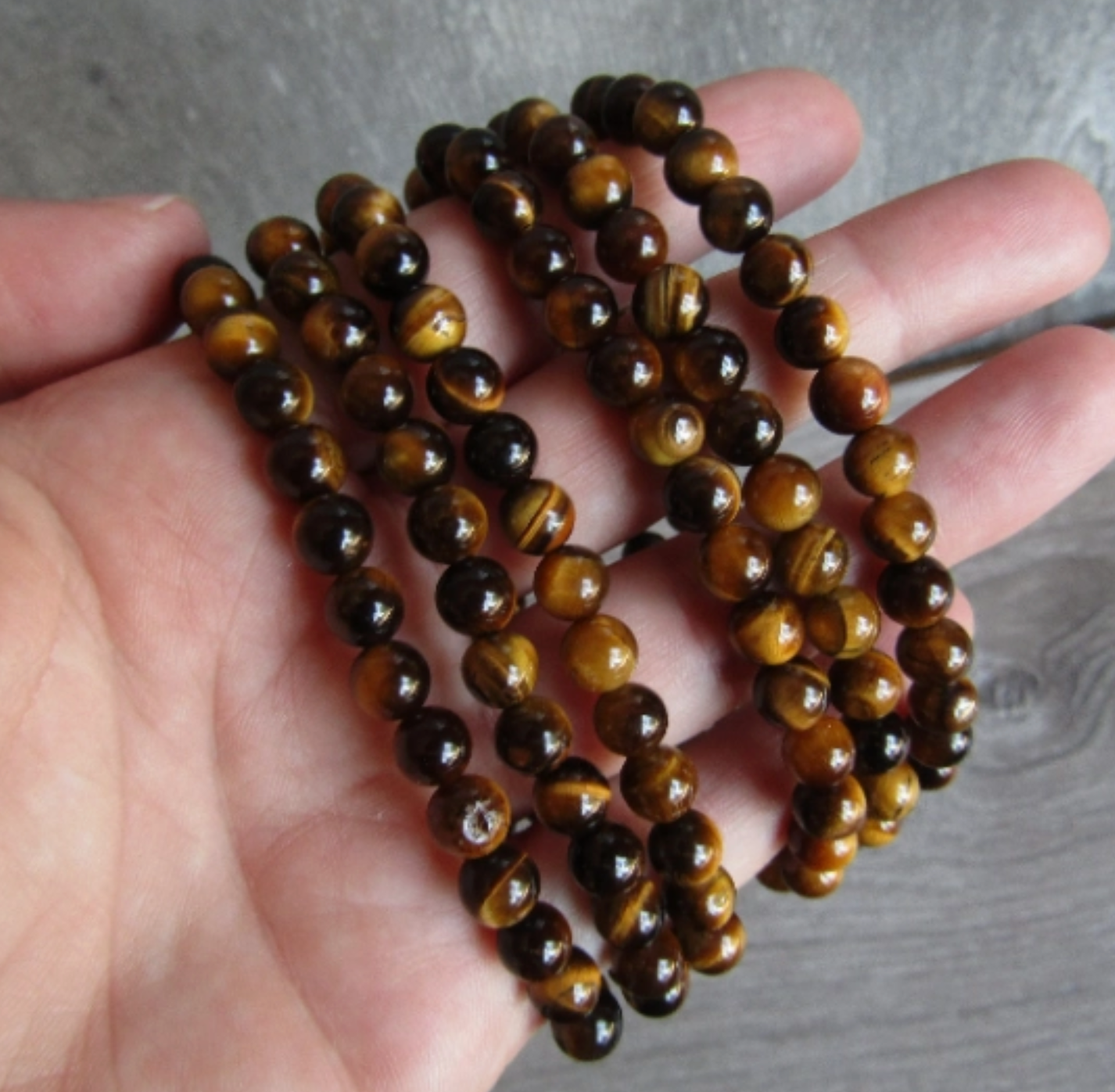 Gemstone Round Bead Bracelets