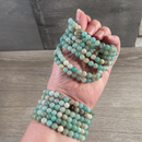 Gemstone Round Bead Bracelets-54